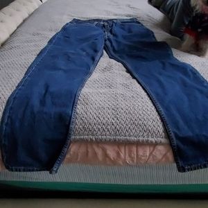 One pair of Levi's 550 Blue jeans